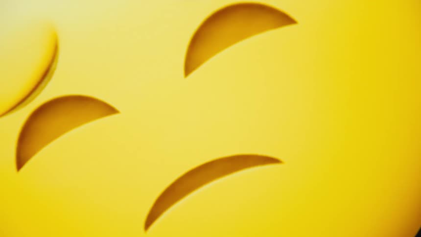 Yellow emoji displaying different faces
