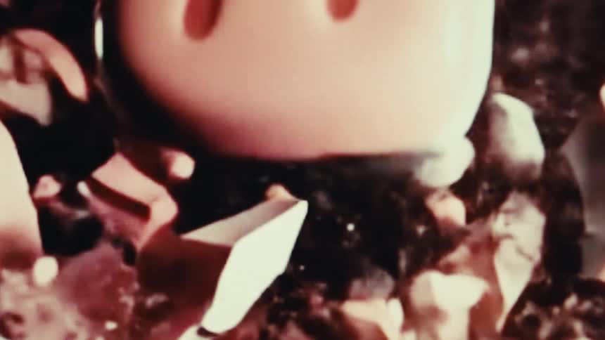 Piggy bank being shattered