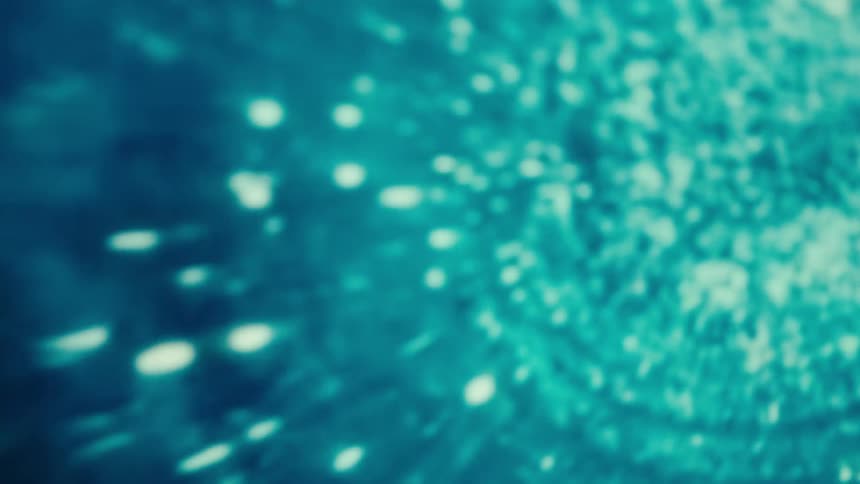 Bright blue dimensional tube