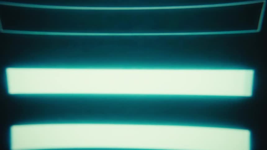 Empty bars on a digital screen glow brightly after they are filled
