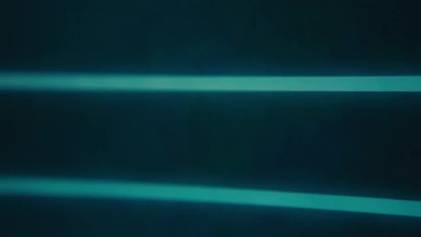 Bright color fills an empty rectangular bar on a digital screen