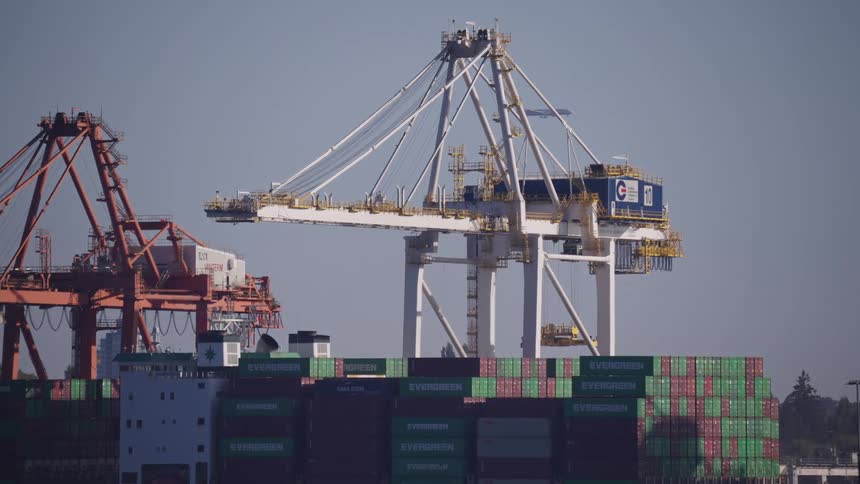 A cargo port filled with arranged shipping containers during daytime