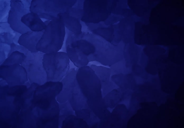 Several rocks start to glow