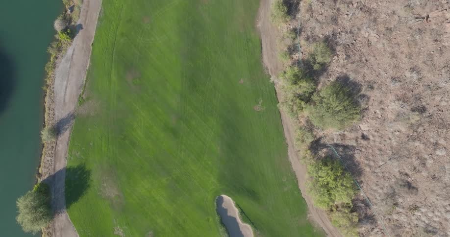 Flying over land and water