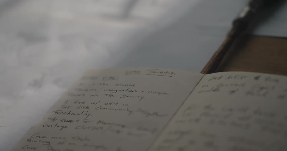 The pages are full of writings