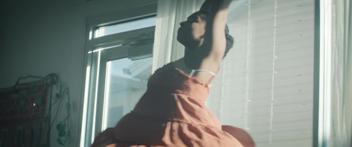 Spinning ballerina dancing in a performance