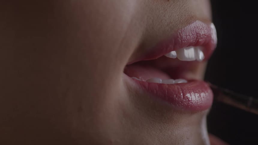 Gloss being a thing of the past on a womans lips