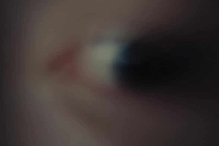 The persons eye darts around fast