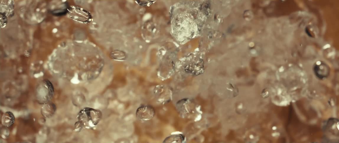 The bubbles rise up then move around before falling