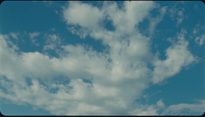 A partly cloudy sky