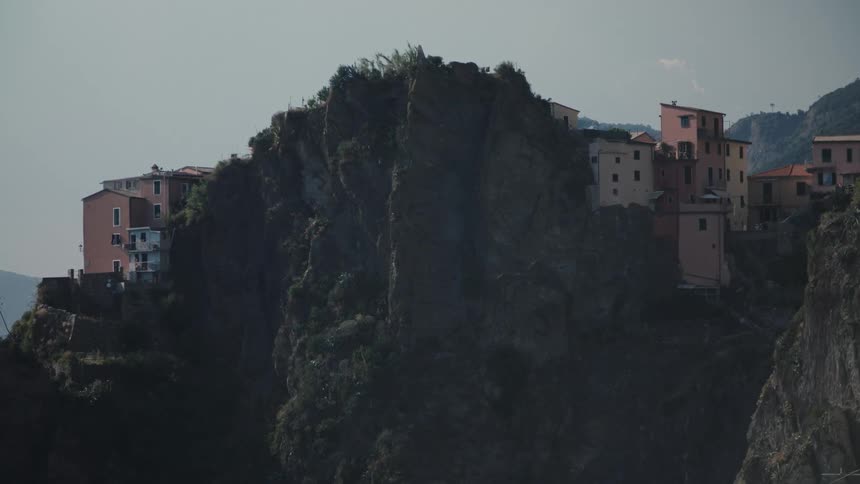 Buildings in a coastal suburban city on a cliff during daytime
