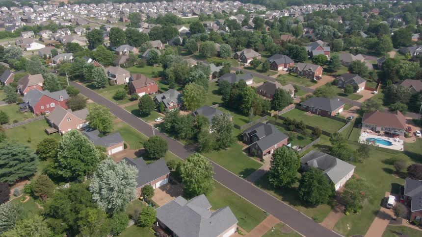 Streets and houses on a suburban area outdoors during day time
