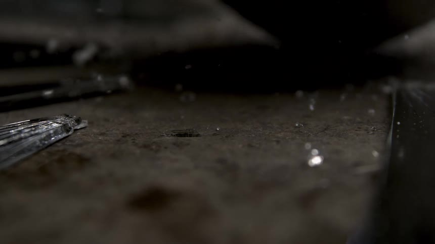 Ball breaking glass