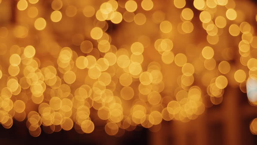 Blurry golden lights