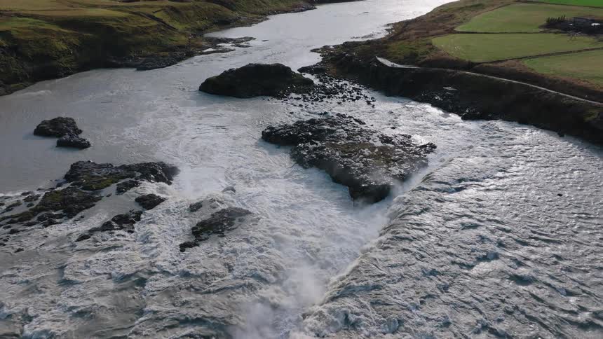 A rushing raging river