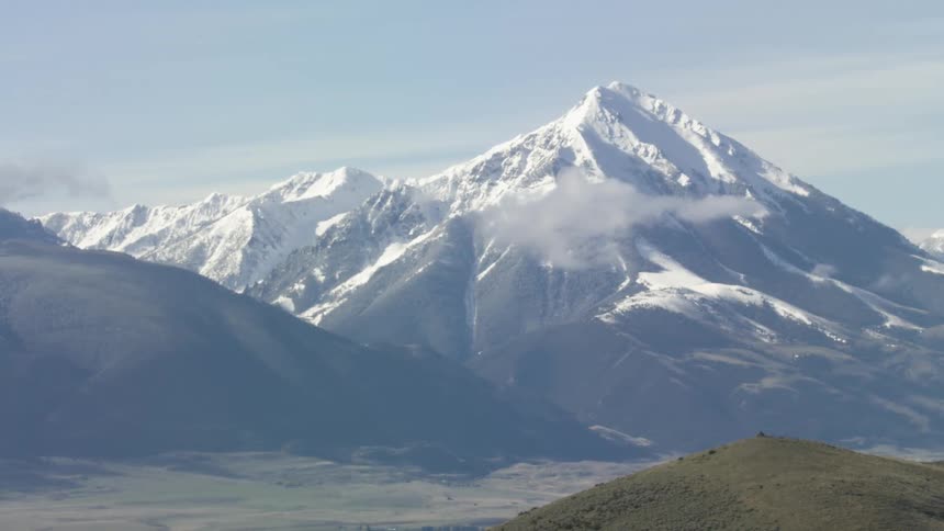 Snow covered mountains