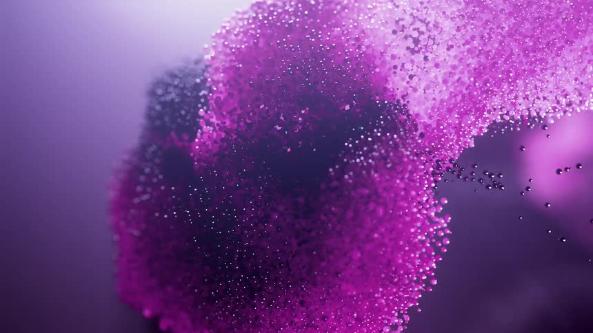 The purple orbs move around together