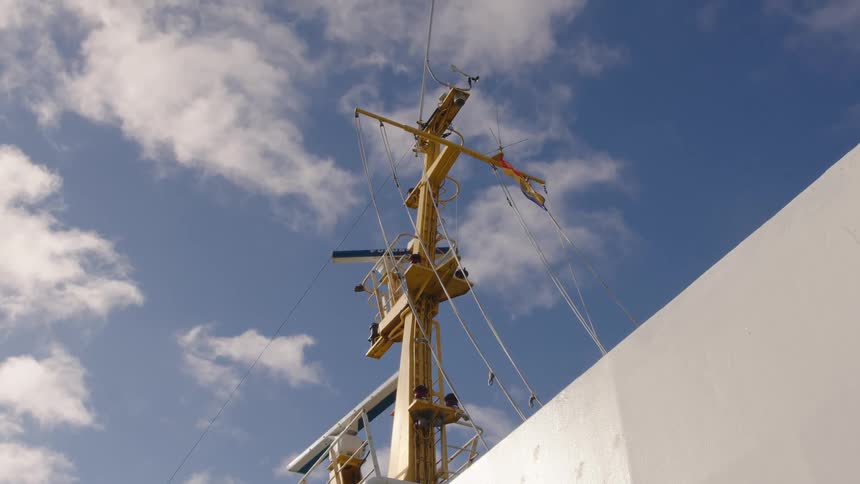 A large electrical pole