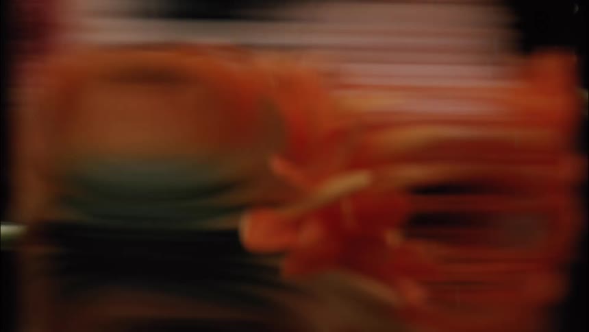 I am sorry but the video content is too dark blurred and rapidly moving to be clearly described it appears to show a brief extremely shaky clip of orange and dark shapes against a black background