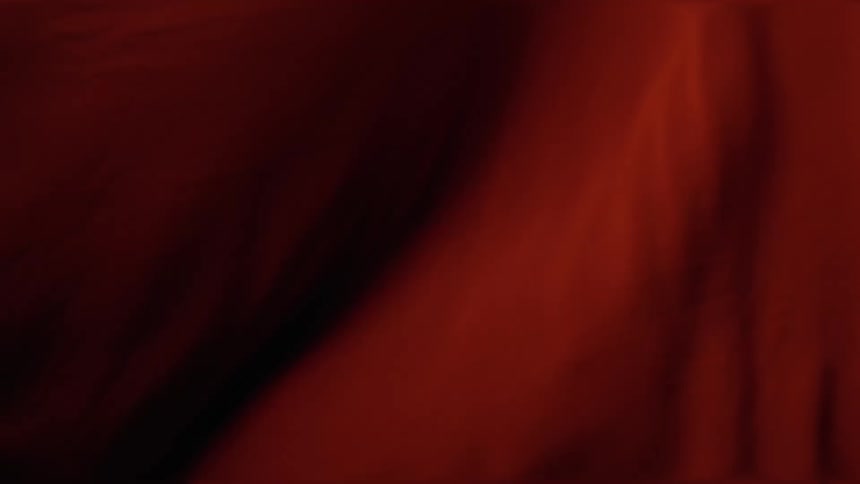 The red sheet flows and moves