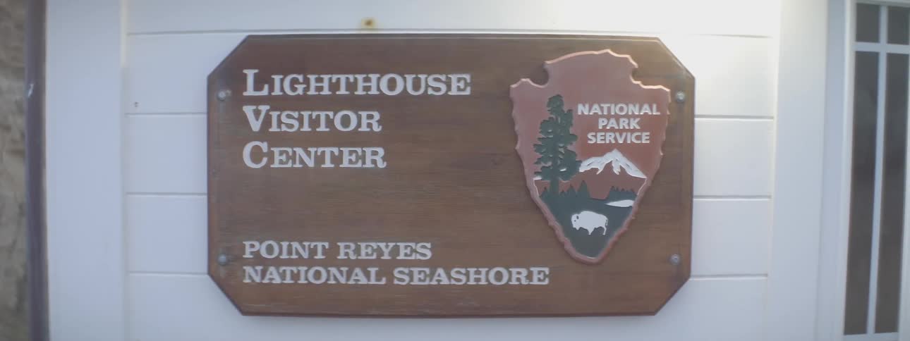 Lighthouse visitor sign in point reyes national seashore