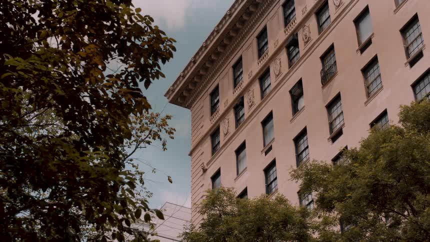 The exterior of a building