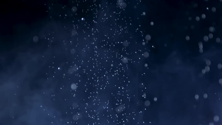 Small bubbles are rising rapidly through water