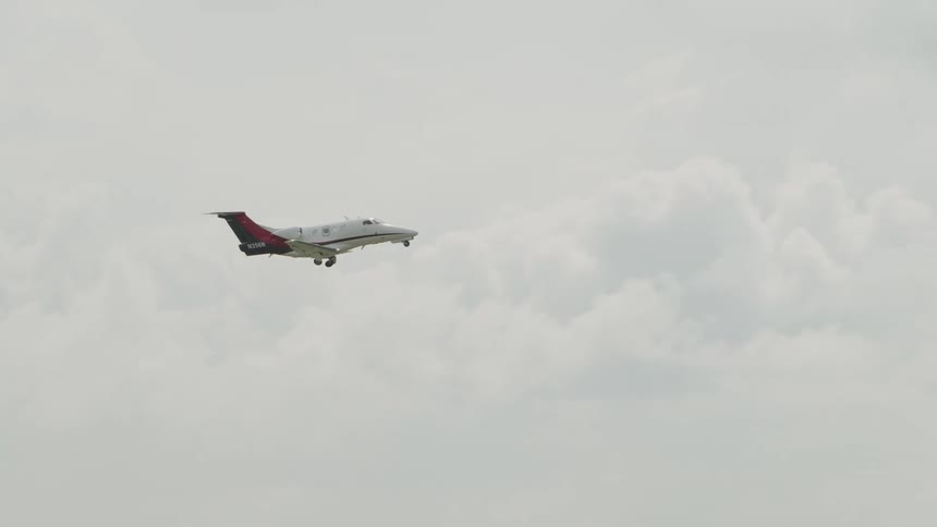 Airplane flying in a clear sky