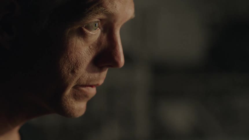 Close up of a man's face