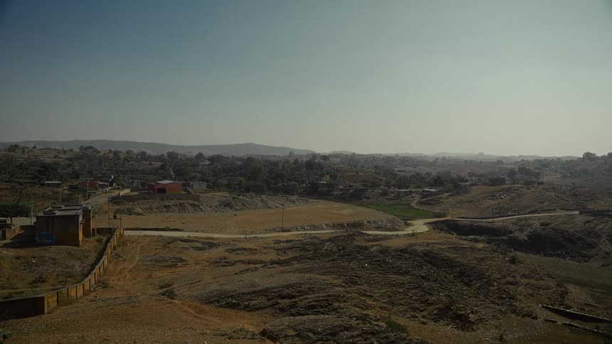 View of a rural area at sunrise