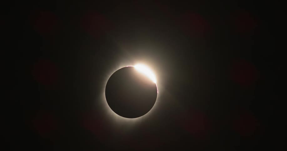 View of a solar eclipse