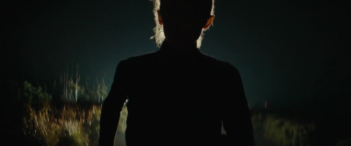 Silhouette of person running