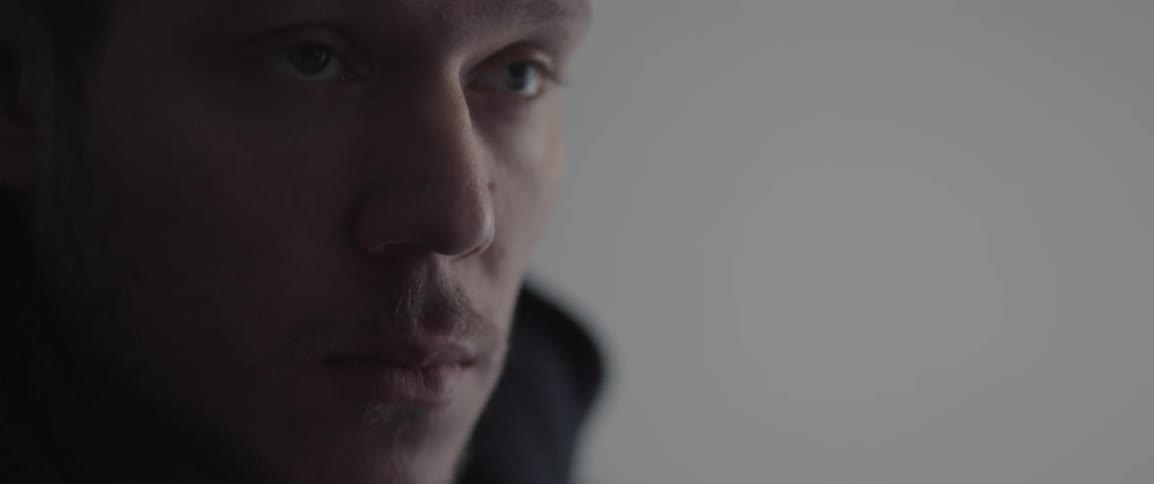 A man looks around