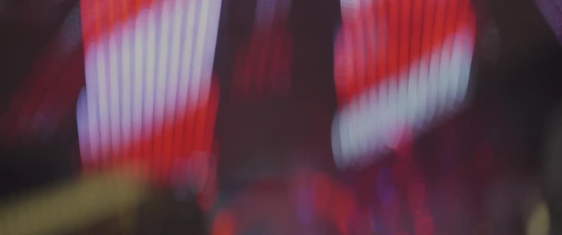 Close up of neon lights outside