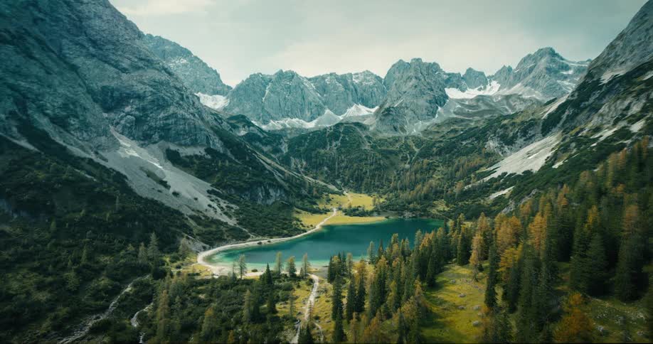 A valley in the mountains