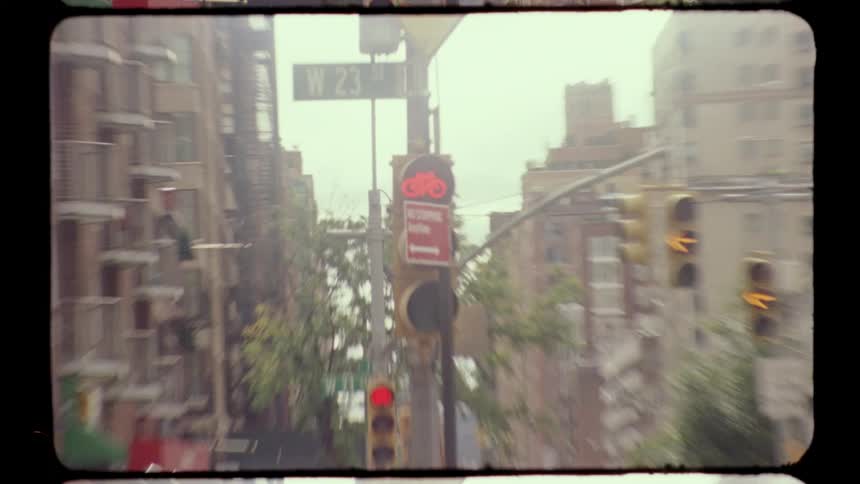 People cross at a crosswalk