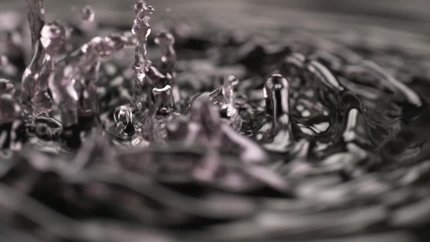 A view of some water drops
