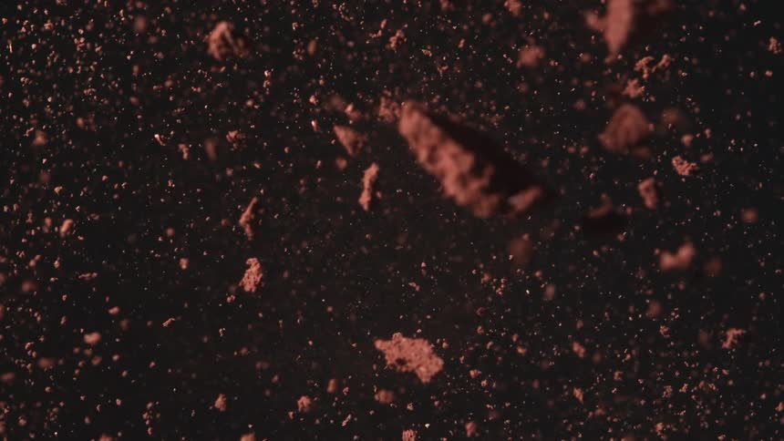 Rocks in small peices floating in space