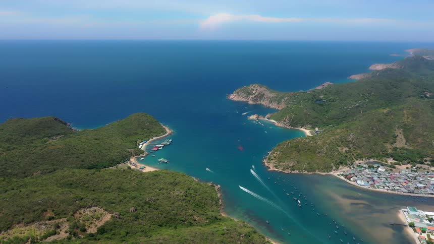 An aerial view of a landscape