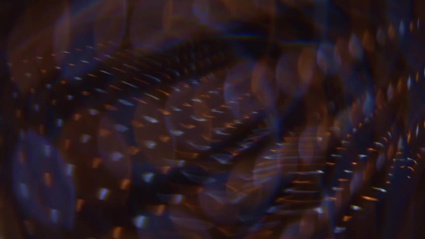 Some blue and orange lights