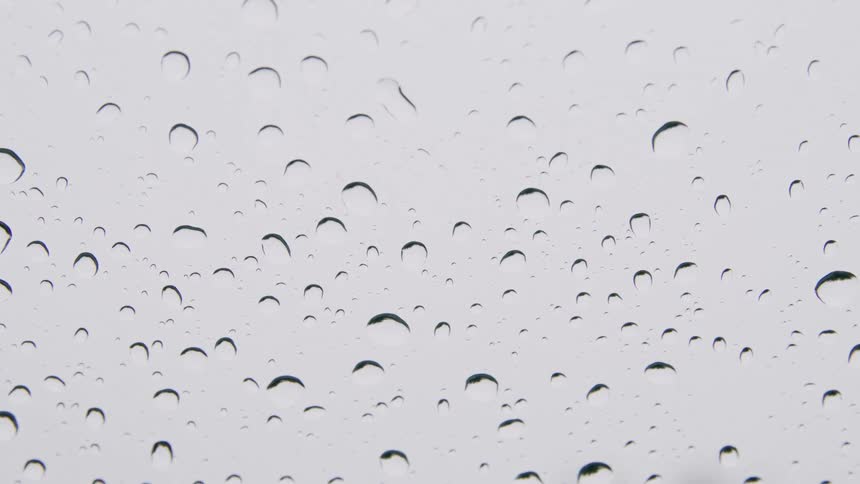 A view of rain drops on glass