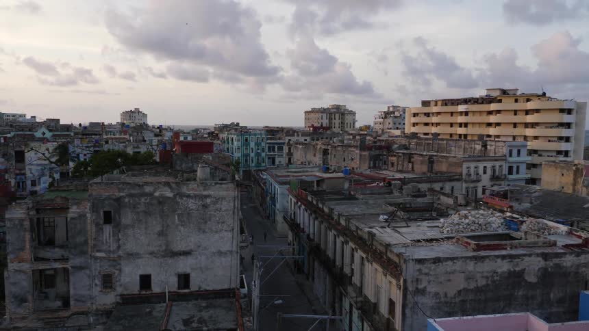 Old city buildings are shown