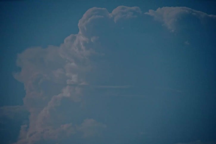 Clouds lit by lightning during a storm