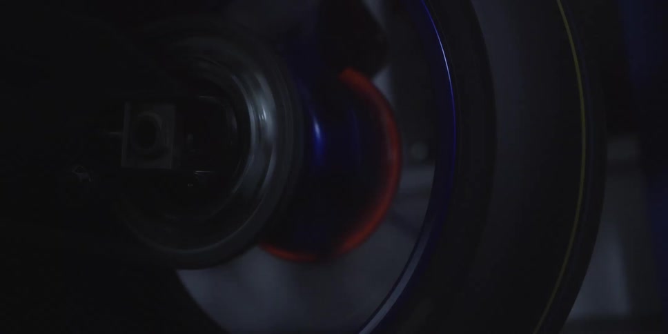 Motorcycle wheel spins rapidly during operation