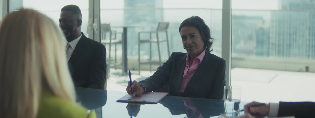 A group of people working in an office