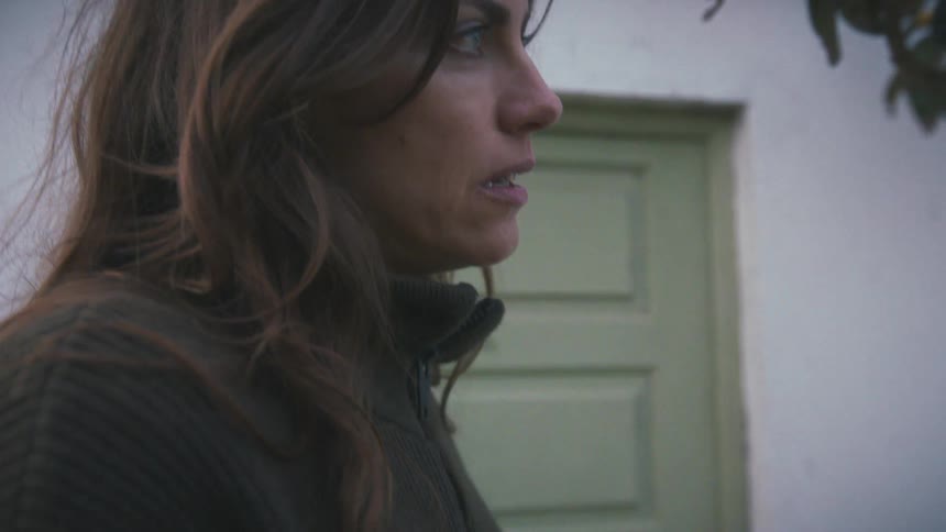 A portrait of a woman outdoors