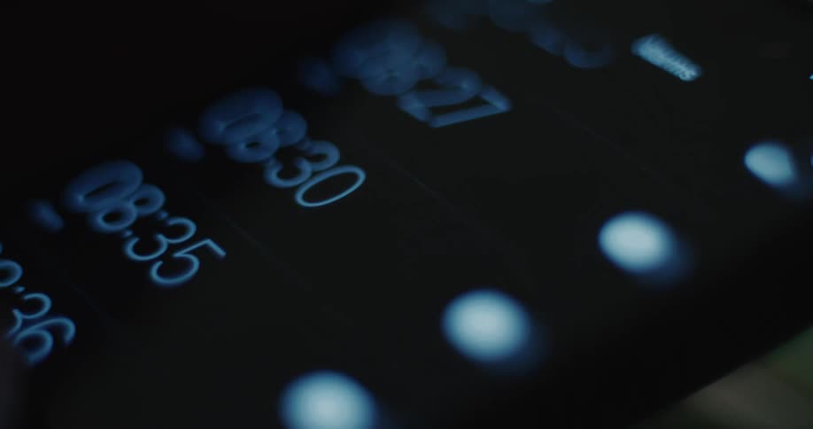 Persons finger scrolling on their smart phone screen