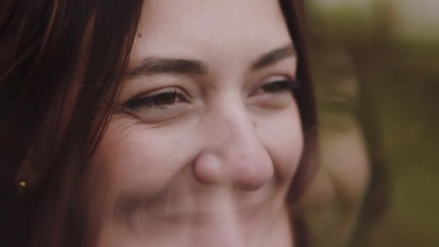 A portrait of a woman outdoors