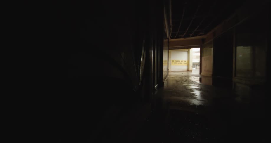The inside of an abandoned building