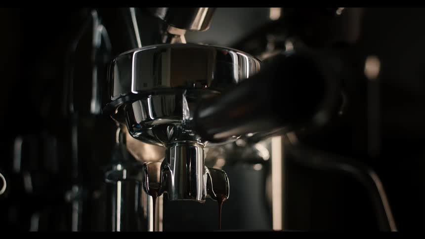 A close up of an espresso machine